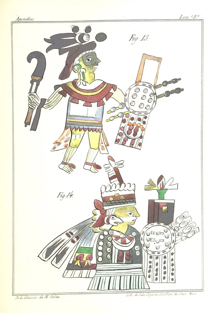 An illustration from Historia de las Indias de Nueva-España y islas de Tierra Firme ... La publica con un atlas, notas, y ilustraciones J. F. Ramirez, etc, 1867, leaf 611