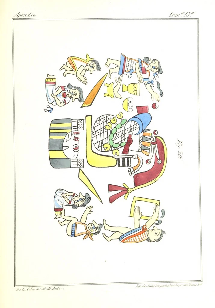 An illustration from Historia de las Indias de Nueva-España y islas de Tierra Firme ... La publica con un atlas, notas, y ilustraciones J. F. Ramirez, etc, 1867, leaf 621