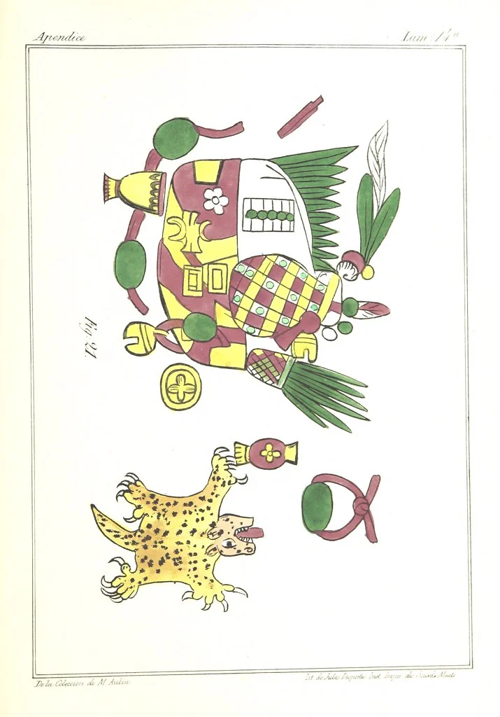 An illustration from Historia de las Indias de Nueva-España y islas de Tierra Firme ... La publica con un atlas, notas, y ilustraciones J. F. Ramirez, etc, 1867, leaf 623