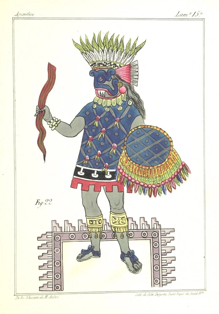 An illustration from Historia de las Indias de Nueva-España y islas de Tierra Firme ... La publica con un atlas, notas, y ilustraciones J. F. Ramirez, etc, 1867, leaf 625