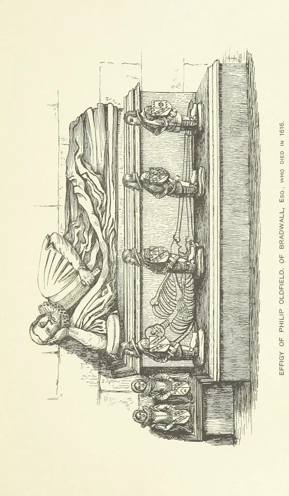 An illustration from The History of the Ancient Parish of Sandbach, Co. Chester, including the two Chapelries of Holmes Chapel and Goostrey, etc, 1890, leaf 163