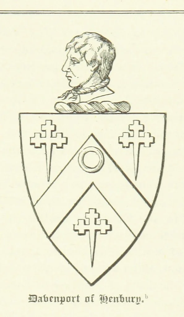 An illustration from The History of the Ancient Parish of Sandbach, Co. Chester, including the two Chapelries of Holmes Chapel and Goostrey, etc, 1890, leaf 179