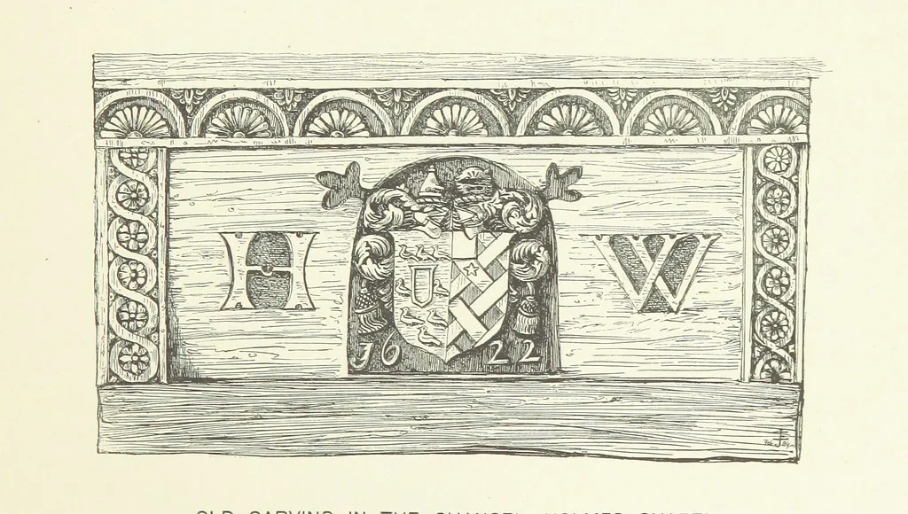 An illustration from The History of the Ancient Parish of Sandbach, Co. Chester, including the two Chapelries of Holmes Chapel and Goostrey, etc, 1890, leaf 191