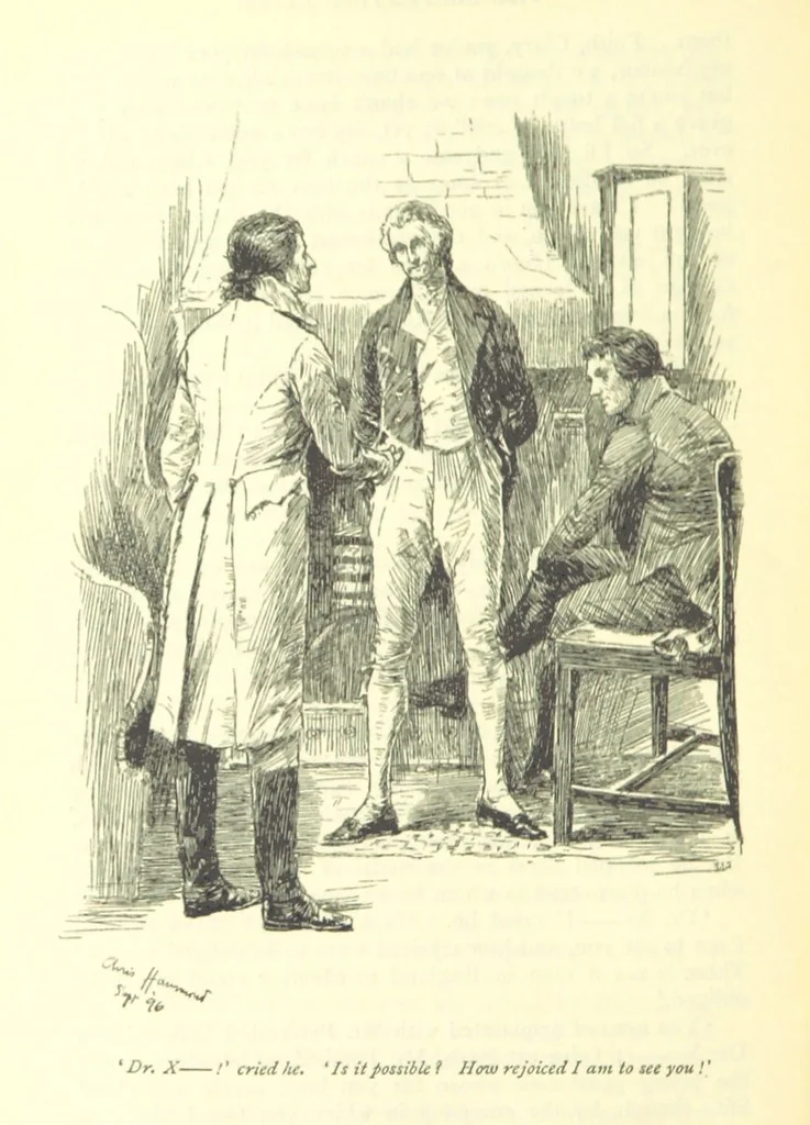 An illustration from Belinda ... Illustrated by C. Hammond. With an introduction by A. T. Ritchie, 1896, leaf 120