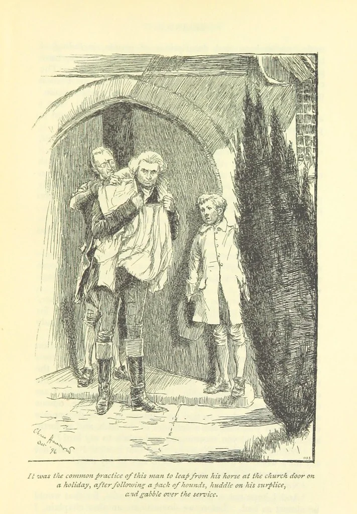 An illustration from Belinda ... Illustrated by C. Hammond. With an introduction by A. T. Ritchie, 1896, leaf 353