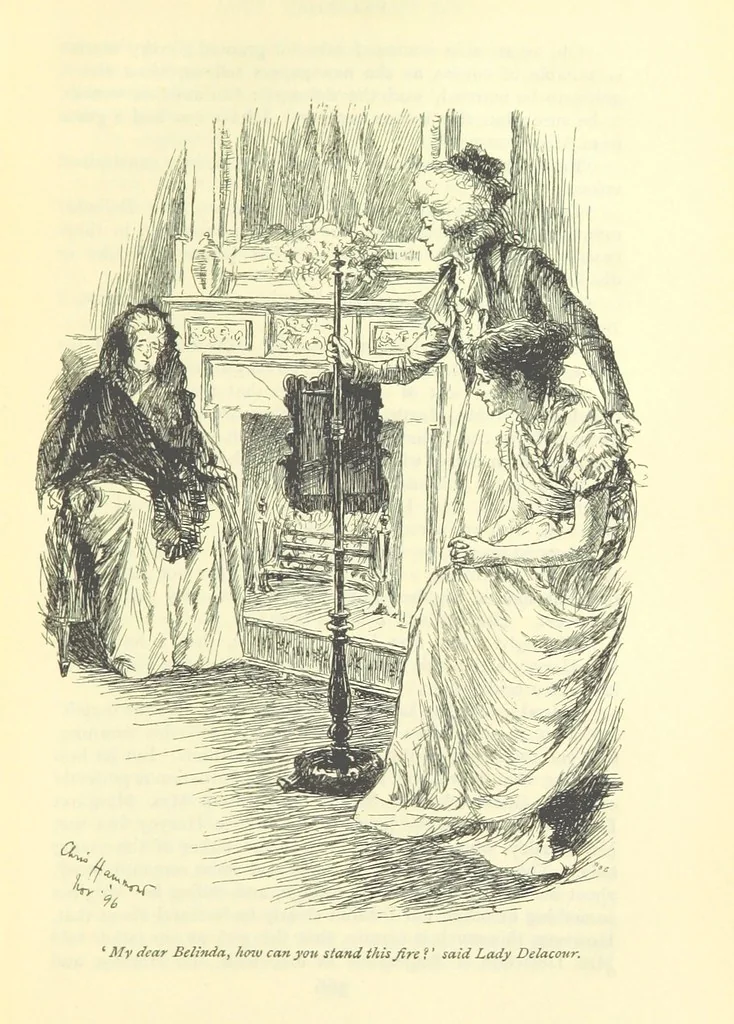 An illustration from Belinda ... Illustrated by C. Hammond. With an introduction by A. T. Ritchie, 1896, leaf 389