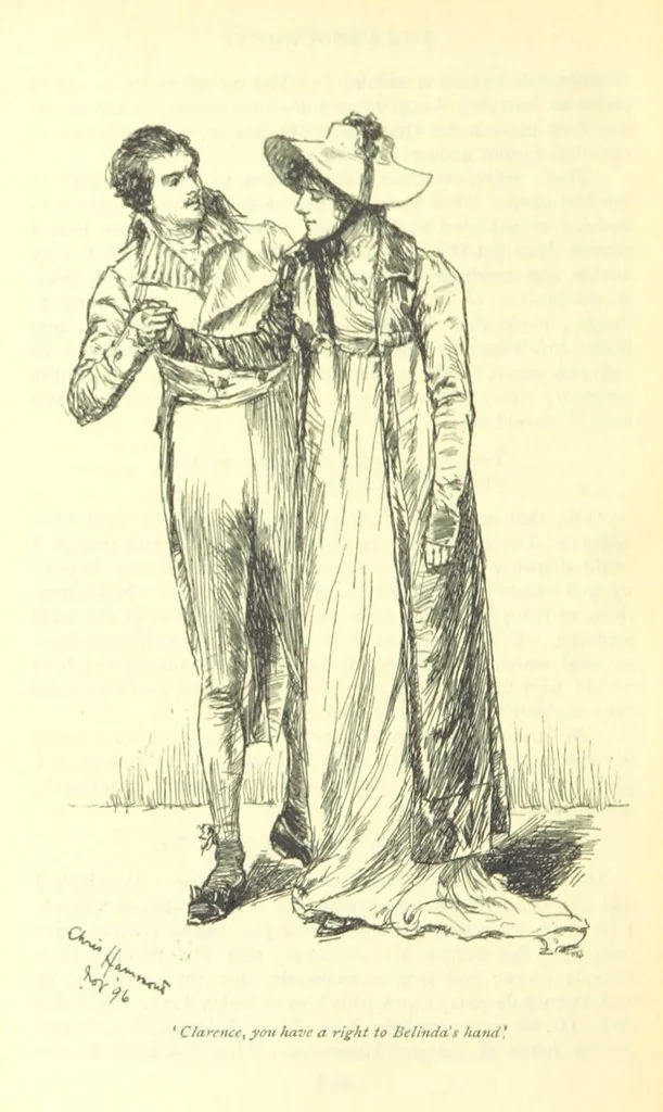 An illustration from Belinda ... Illustrated by C. Hammond. With an introduction by A. T. Ritchie, 1896, leaf 508