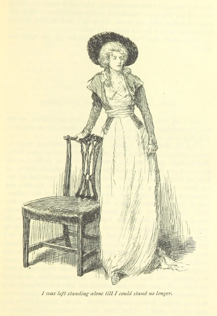 An illustration from Belinda ... Illustrated by C. Hammond. With an introduction by A. T. Ritchie, 1896, leaf 73