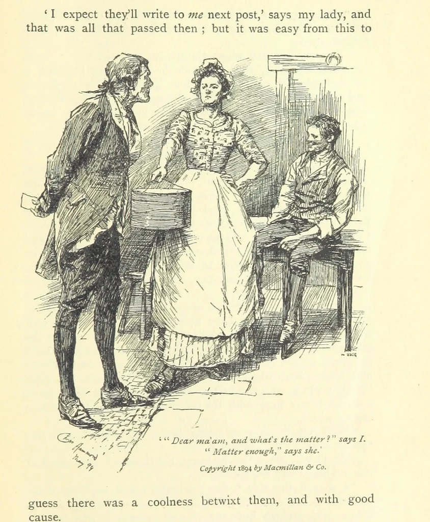 An illustration from Castle Rackrent and The Absentee ... With an introduction by Anne Thackeray Ritchie, 1895, leaf 103