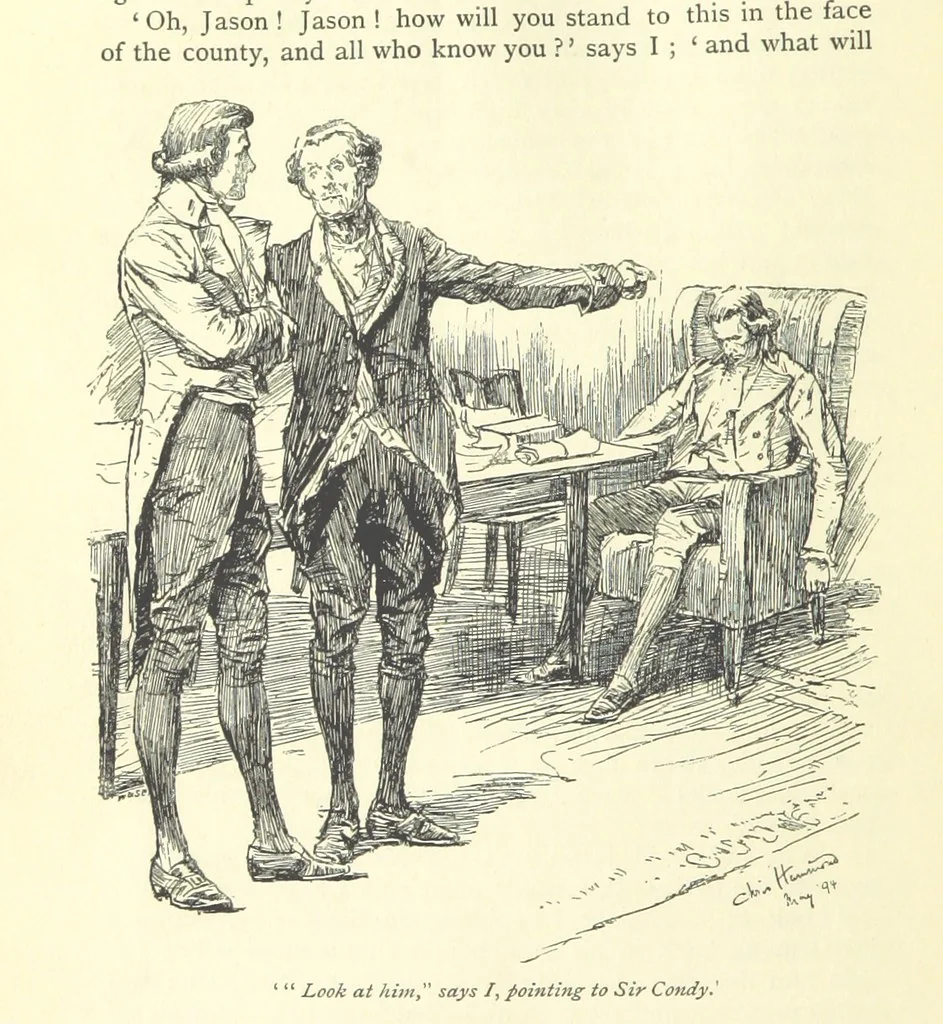 An illustration from Castle Rackrent and The Absentee ... With an introduction by Anne Thackeray Ritchie, 1895, leaf 114