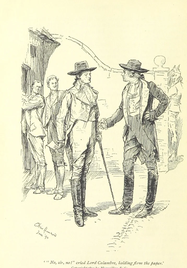 An illustration from Castle Rackrent and The Absentee ... With an introduction by Anne Thackeray Ritchie, 1895, leaf 156