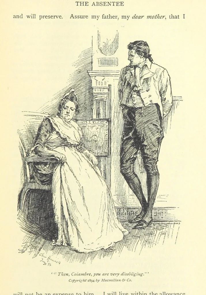 An illustration from Castle Rackrent and The Absentee ... With an introduction by Anne Thackeray Ritchie, 1895, leaf 167