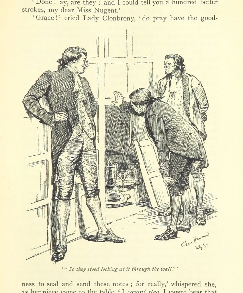 An illustration from Castle Rackrent and The Absentee ... With an introduction by Anne Thackeray Ritchie, 1895, leaf 217