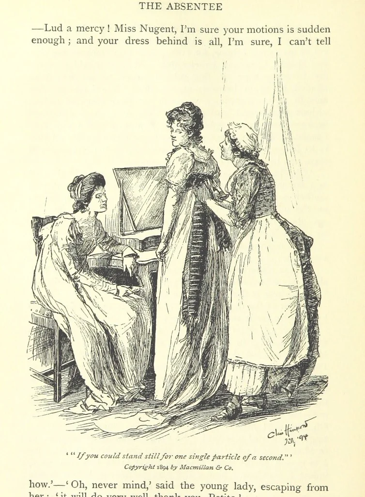 An illustration from Castle Rackrent and The Absentee ... With an introduction by Anne Thackeray Ritchie, 1895, leaf 232