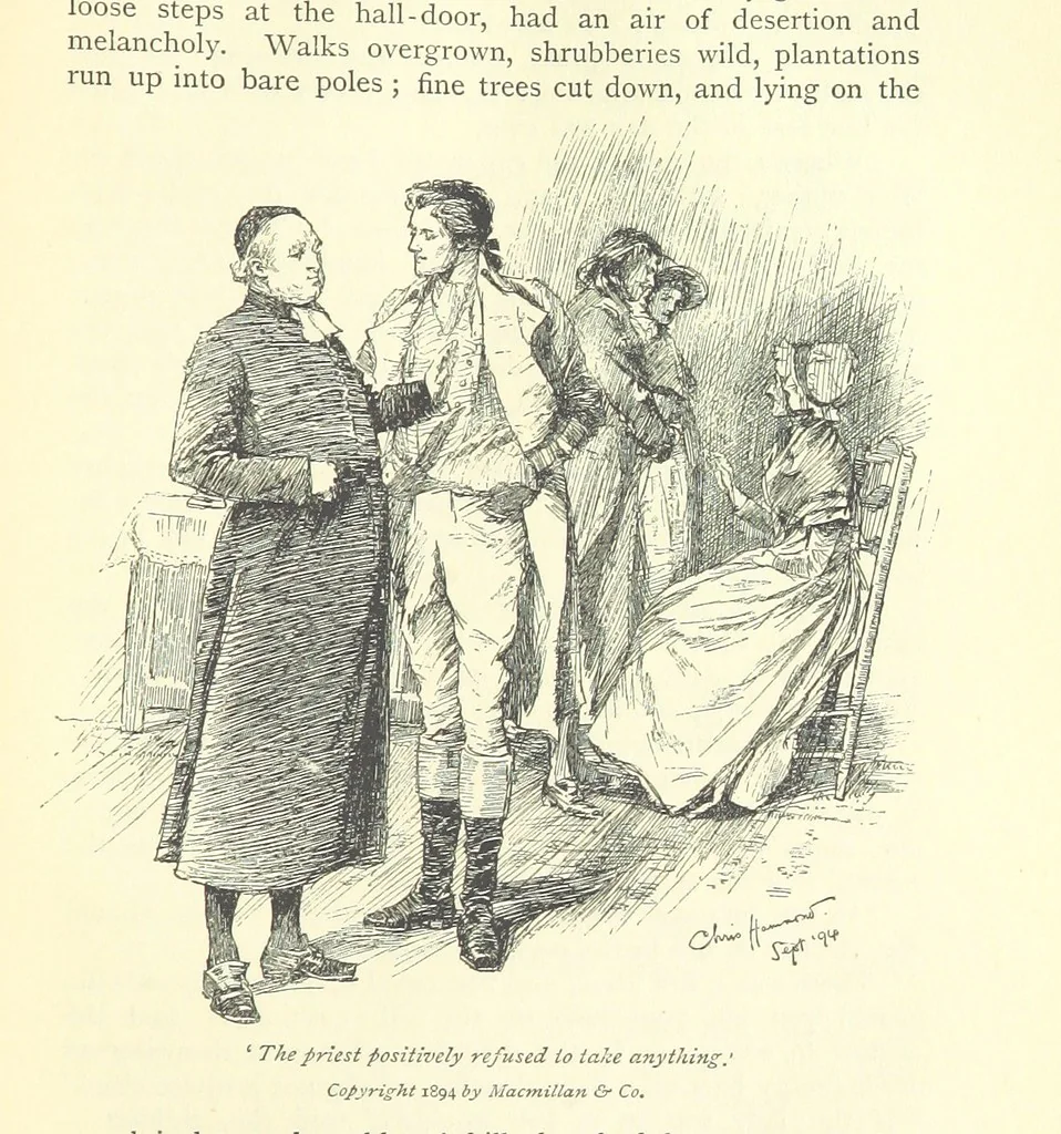 An illustration from Castle Rackrent and The Absentee ... With an introduction by Anne Thackeray Ritchie, 1895, leaf 329