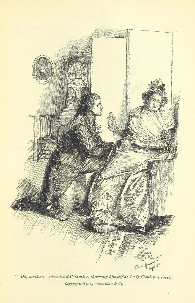 An illustration from Castle Rackrent and The Absentee ... With an introduction by Anne Thackeray Ritchie, 1895, leaf 367