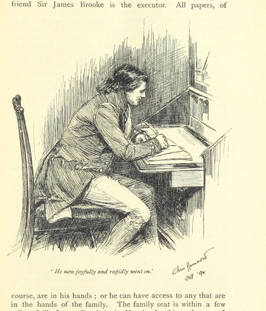 An illustration from Castle Rackrent and The Absentee ... With an introduction by Anne Thackeray Ritchie, 1895, leaf 397