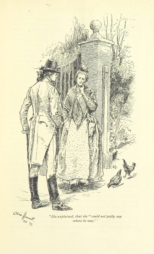 An illustration from Castle Rackrent and The Absentee ... With an introduction by Anne Thackeray Ritchie, 1895, leaf 401