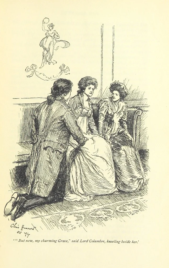 An illustration from Castle Rackrent and The Absentee ... With an introduction by Anne Thackeray Ritchie, 1895, leaf 429