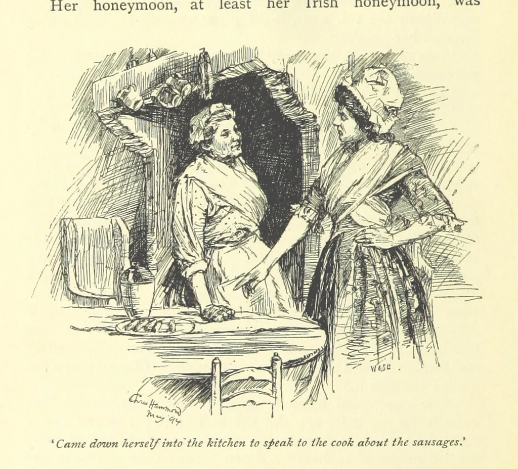 An illustration from Castle Rackrent and The Absentee ... With an introduction by Anne Thackeray Ritchie, 1895, leaf 76
