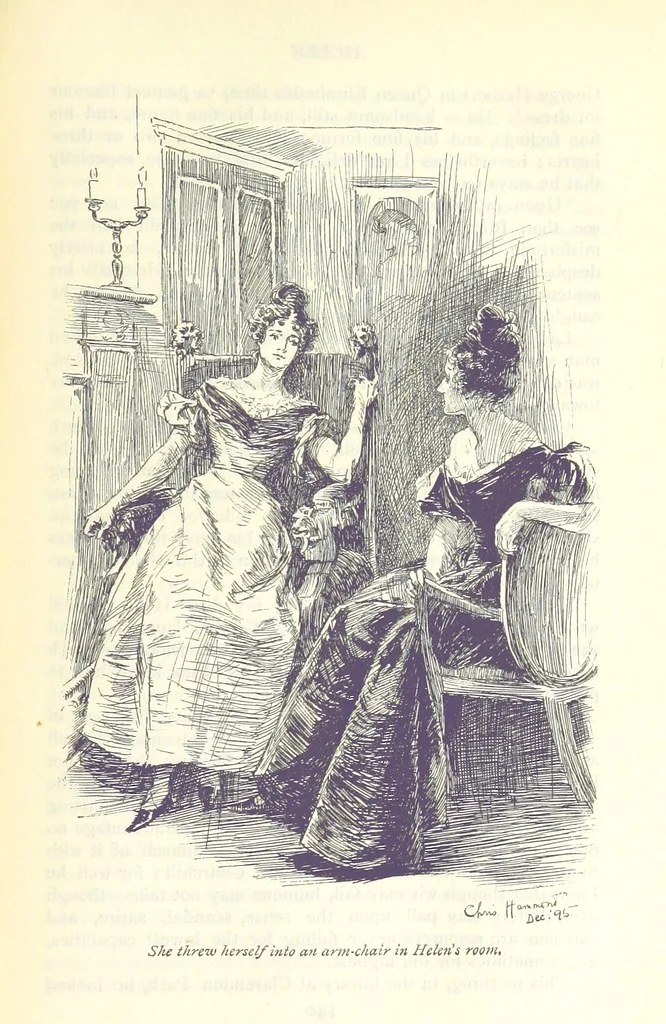 An illustration from Helen ... Illustrated by C. Hammond. With an introduction by Anne Thackeray Ritchie, 1896, leaf 161