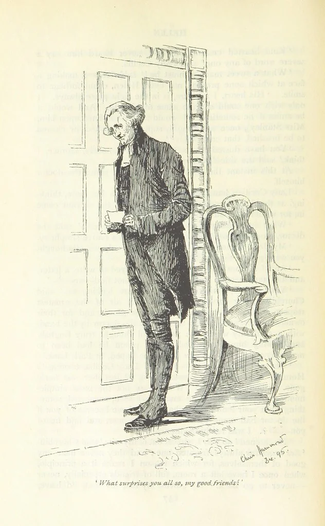 An illustration from Helen ... Illustrated by C. Hammond. With an introduction by Anne Thackeray Ritchie, 1896, leaf 170