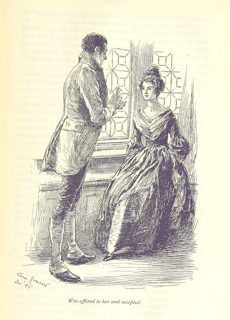 An illustration from Helen ... Illustrated by C. Hammond. With an introduction by Anne Thackeray Ritchie, 1896, leaf 203