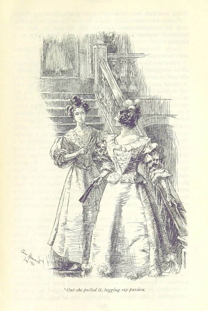 An illustration from Helen ... Illustrated by C. Hammond. With an introduction by Anne Thackeray Ritchie, 1896, leaf 277