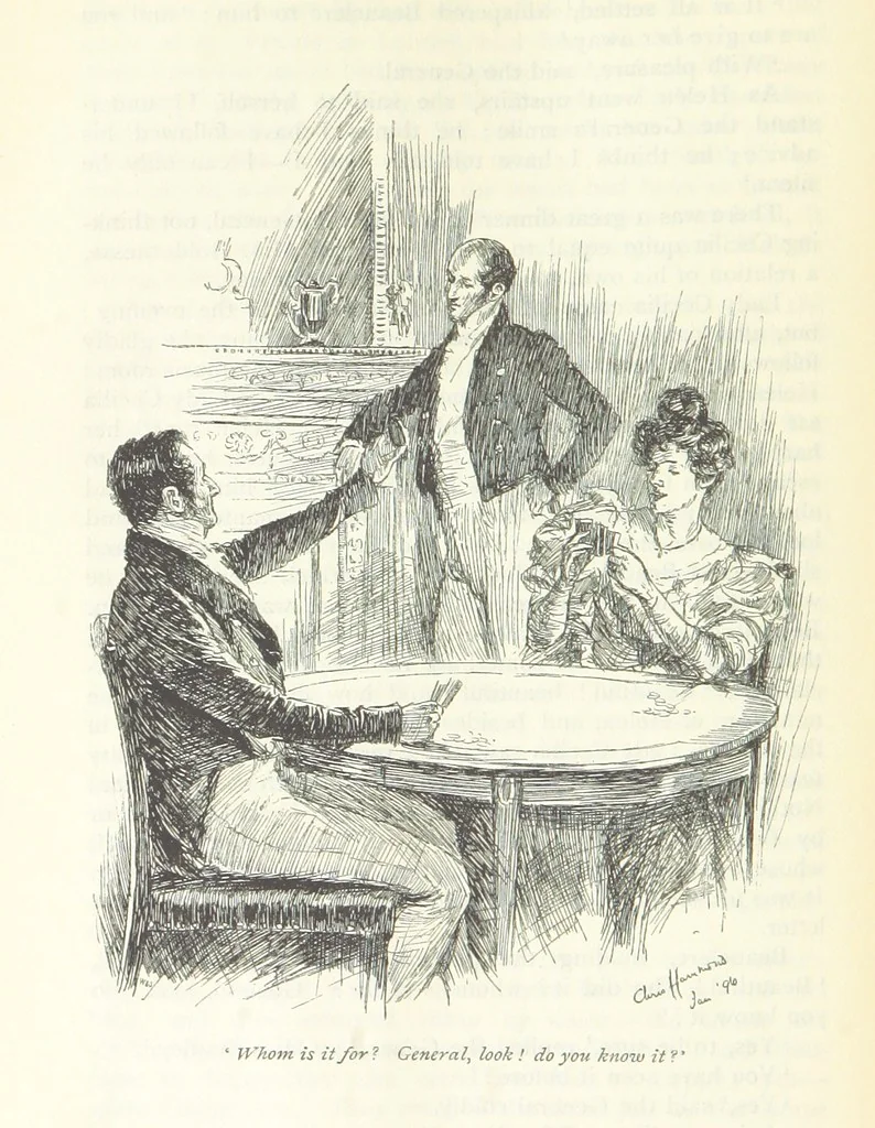 An illustration from Helen ... Illustrated by C. Hammond. With an introduction by Anne Thackeray Ritchie, 1896, leaf 354
