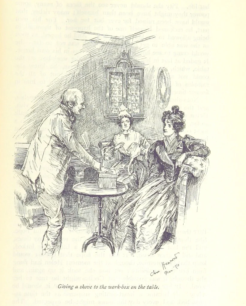 An illustration from Helen ... Illustrated by C. Hammond. With an introduction by Anne Thackeray Ritchie, 1896, leaf 469