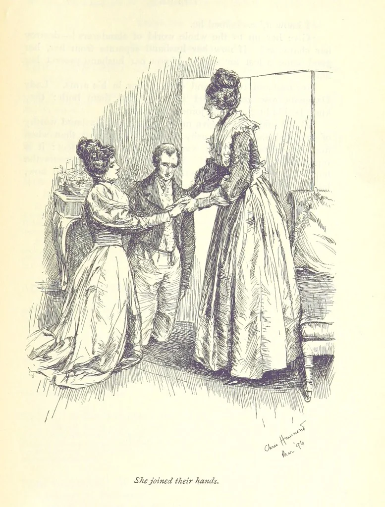 An illustration from Helen ... Illustrated by C. Hammond. With an introduction by Anne Thackeray Ritchie, 1896, leaf 511