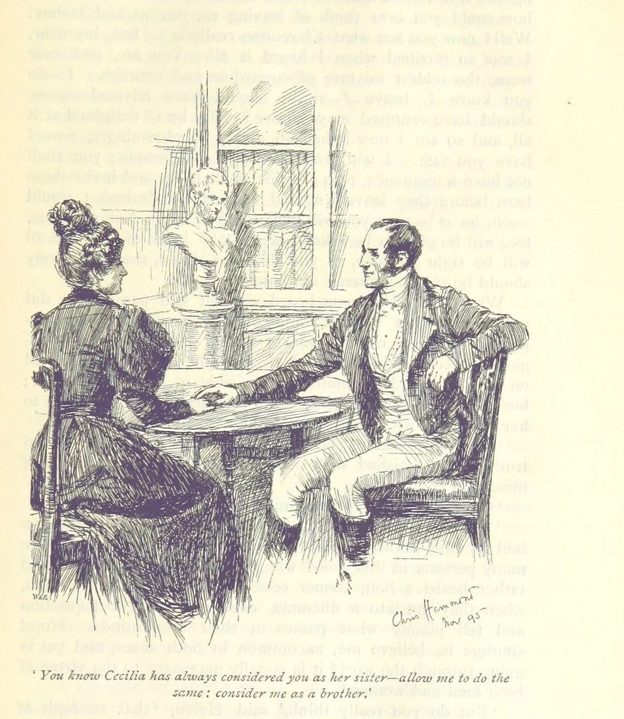 An illustration from Helen ... Illustrated by C. Hammond. With an introduction by Anne Thackeray Ritchie, 1896, leaf 63