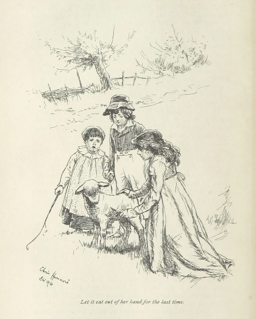 An illustration from The Parent's Assistant ... Illustrated by Chris. Hammond. With an introduction by Anne Thackeray Ritchie, 1897, leaf 140