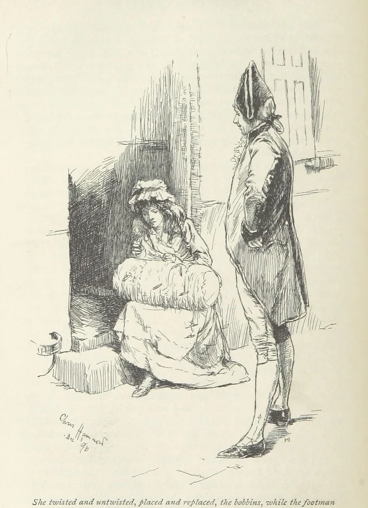 An illustration from The Parent's Assistant ... Illustrated by Chris. Hammond. With an introduction by Anne Thackeray Ritchie, 1897, leaf 180