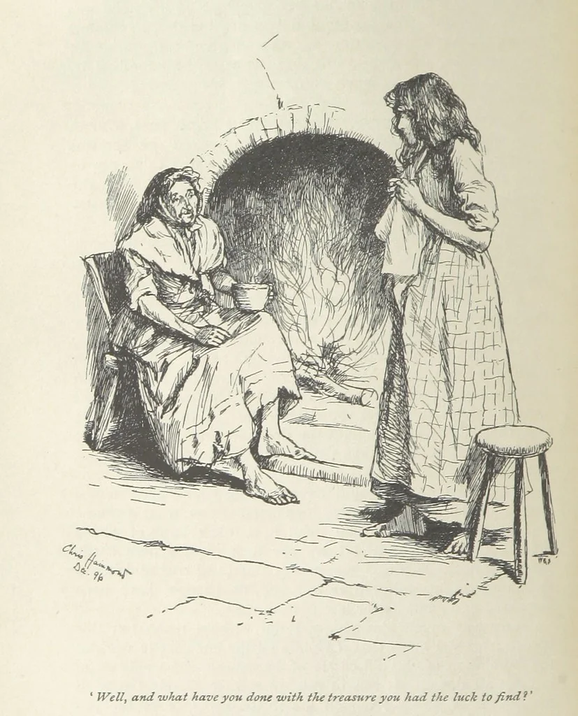 An illustration from The Parent's Assistant ... Illustrated by Chris. Hammond. With an introduction by Anne Thackeray Ritchie, 1897, leaf 44