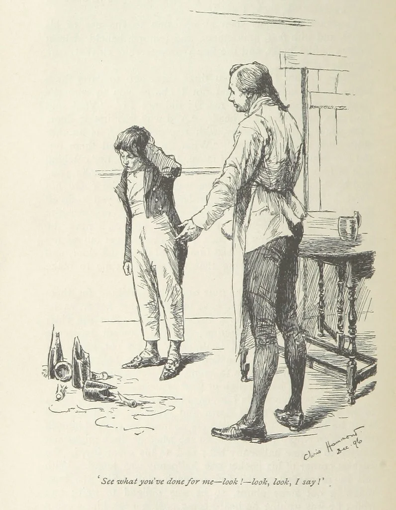An illustration from The Parent's Assistant ... Illustrated by Chris. Hammond. With an introduction by Anne Thackeray Ritchie, 1897, leaf 62