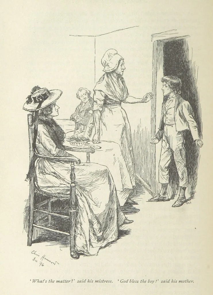 An illustration from The Parent's Assistant ... Illustrated by Chris. Hammond. With an introduction by Anne Thackeray Ritchie, 1897, leaf 72