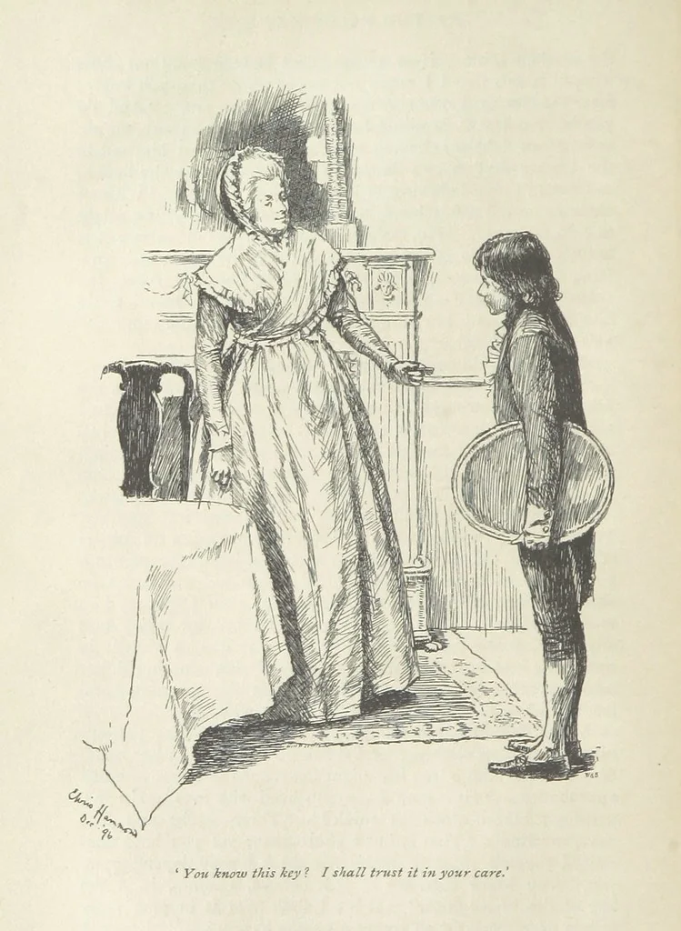 An illustration from The Parent's Assistant ... Illustrated by Chris. Hammond. With an introduction by Anne Thackeray Ritchie, 1897, leaf 96