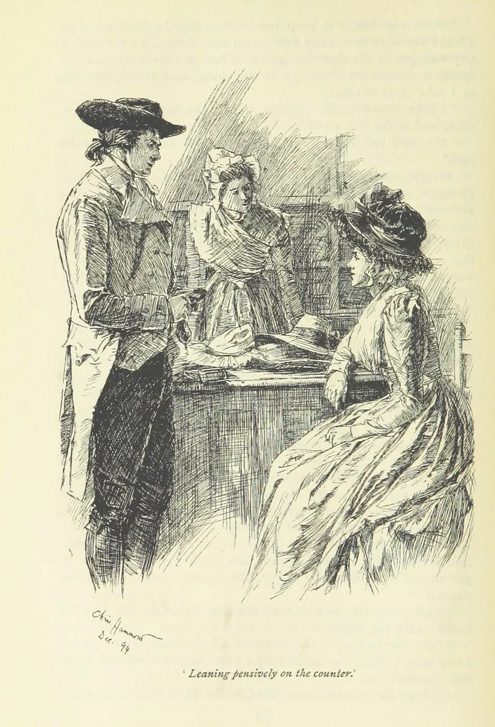 An illustration from Popular Tales ... Illustrated by ... C. Hammond. With an introduction by Anne Thackeray Ritchie, 1895, leaf 100