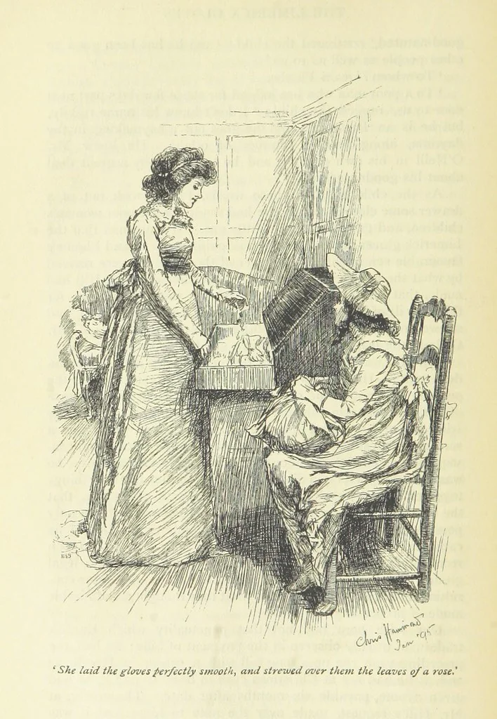 An illustration from Popular Tales ... Illustrated by ... C. Hammond. With an introduction by Anne Thackeray Ritchie, 1895, leaf 142