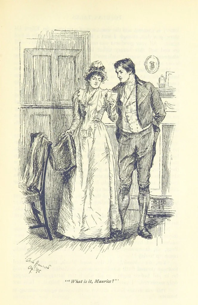 An illustration from Popular Tales ... Illustrated by ... C. Hammond. With an introduction by Anne Thackeray Ritchie, 1895, leaf 225