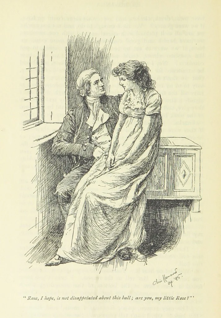 An illustration from Popular Tales ... Illustrated by ... C. Hammond. With an introduction by Anne Thackeray Ritchie, 1895, leaf 258