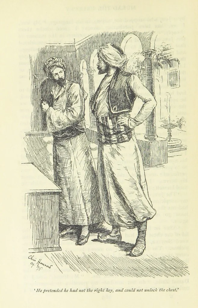 An illustration from Popular Tales ... Illustrated by ... C. Hammond. With an introduction by Anne Thackeray Ritchie, 1895, leaf 314