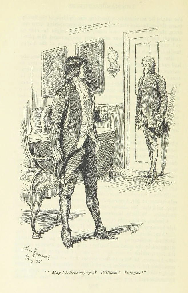 An illustration from Popular Tales ... Illustrated by ... C. Hammond. With an introduction by Anne Thackeray Ritchie, 1895, leaf 344