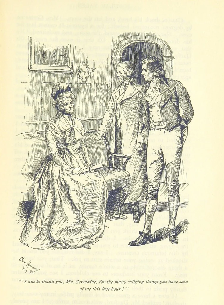 An illustration from Popular Tales ... Illustrated by ... C. Hammond. With an introduction by Anne Thackeray Ritchie, 1895, leaf 351
