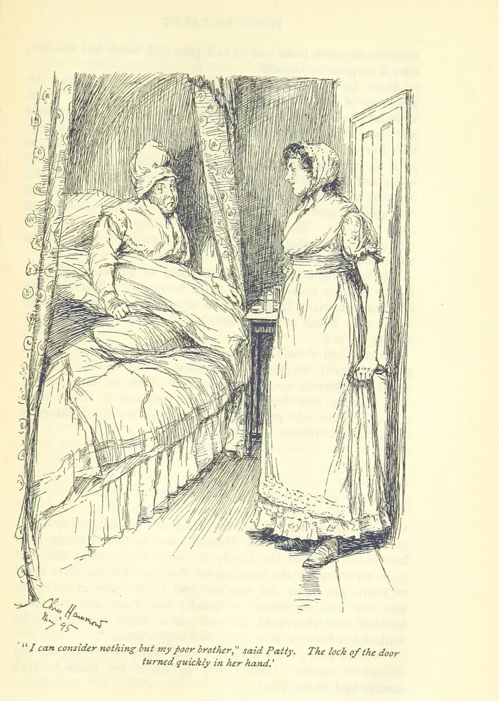 An illustration from Popular Tales ... Illustrated by ... C. Hammond. With an introduction by Anne Thackeray Ritchie, 1895, leaf 387