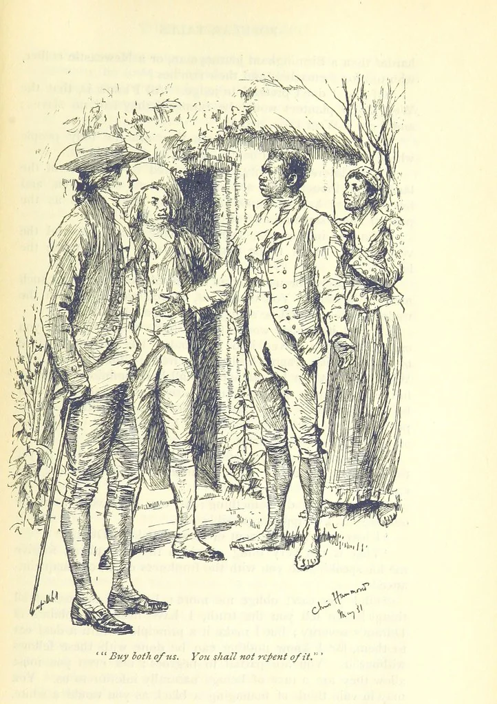 An illustration from Popular Tales ... Illustrated by ... C. Hammond. With an introduction by Anne Thackeray Ritchie, 1895, leaf 447