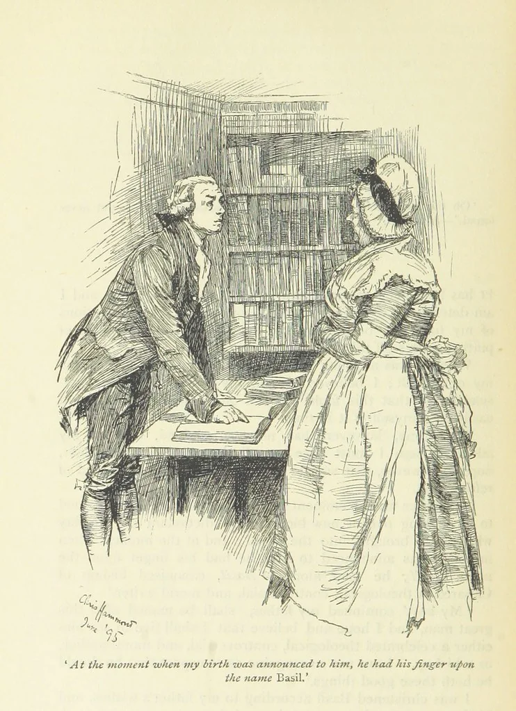 An illustration from Popular Tales ... Illustrated by ... C. Hammond. With an introduction by Anne Thackeray Ritchie, 1895, leaf 468