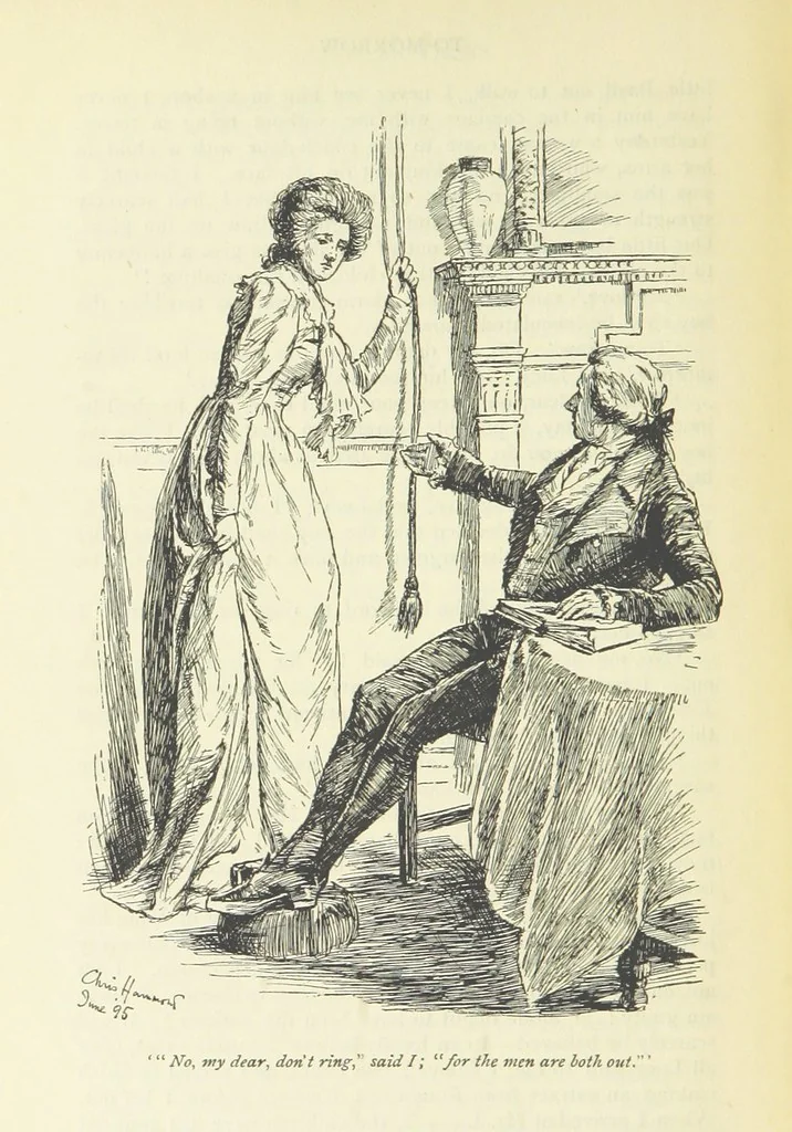 An illustration from Popular Tales ... Illustrated by ... C. Hammond. With an introduction by Anne Thackeray Ritchie, 1895, leaf 530
