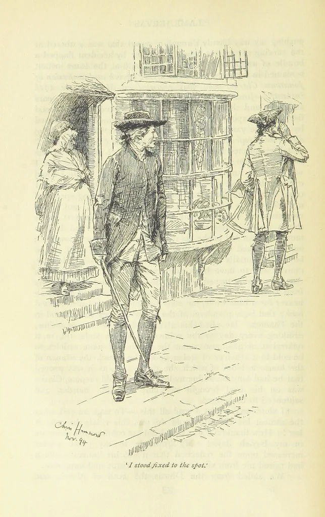 An illustration from Popular Tales ... Illustrated by ... C. Hammond. With an introduction by Anne Thackeray Ritchie, 1895, leaf 58